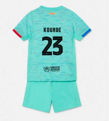 Barcelona Jules Kounde #23 Replica Third Stadium Kit for Kids 2023-24 Short Sleeve (+ pants)